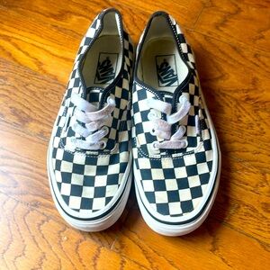 Vans. Black and white checkered. Classic style. 7.5 Women’s.